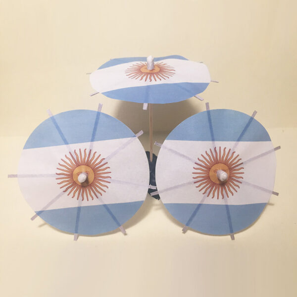 Argentina Flag Cocktail Umbrellas Group