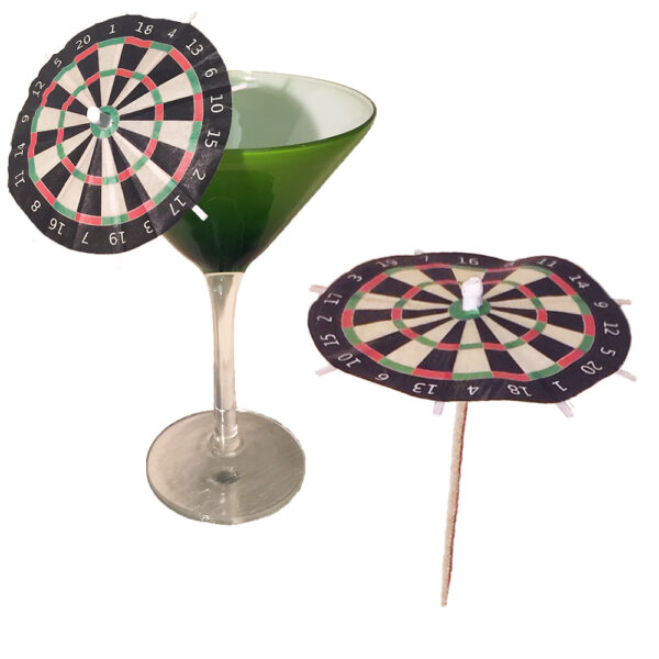 Dartboard Cocktail Umbrellas