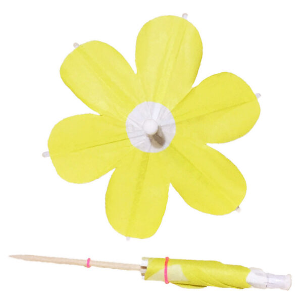 Yellow Daisy Cocktail Umbrella