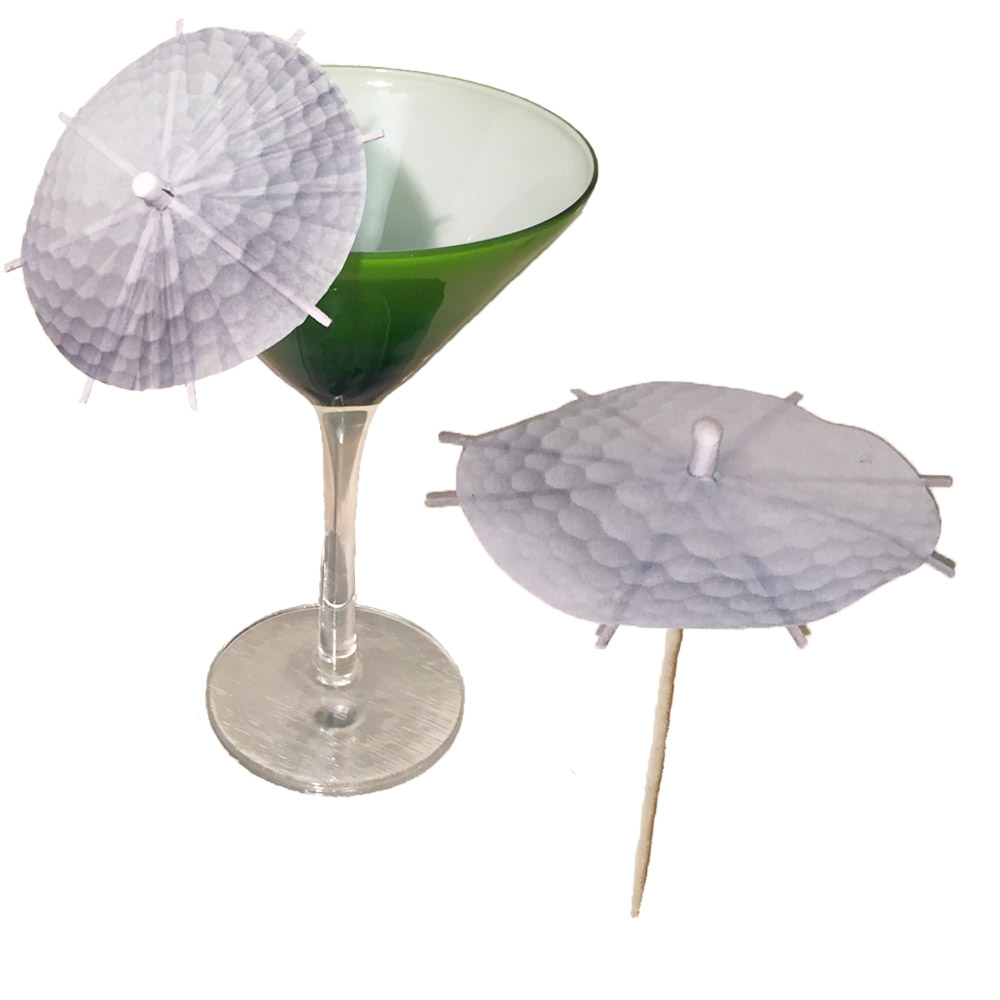 Golf Ball Cocktail Umbrellas