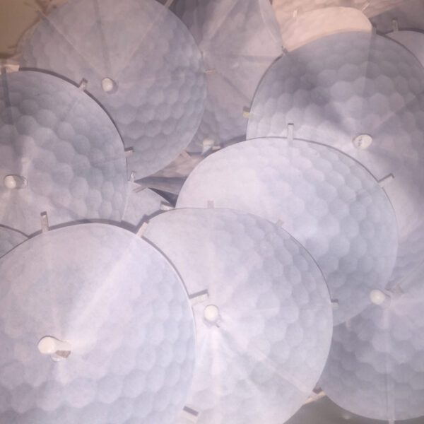 Golf Ball Cocktail Umbrellas Open Collage